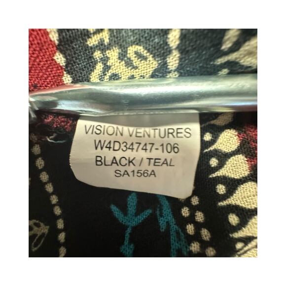 American Rag Green and Red Patterned Maxi Dress - Picture 11 of 12